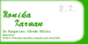 monika karman business card