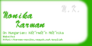 monika karman business card